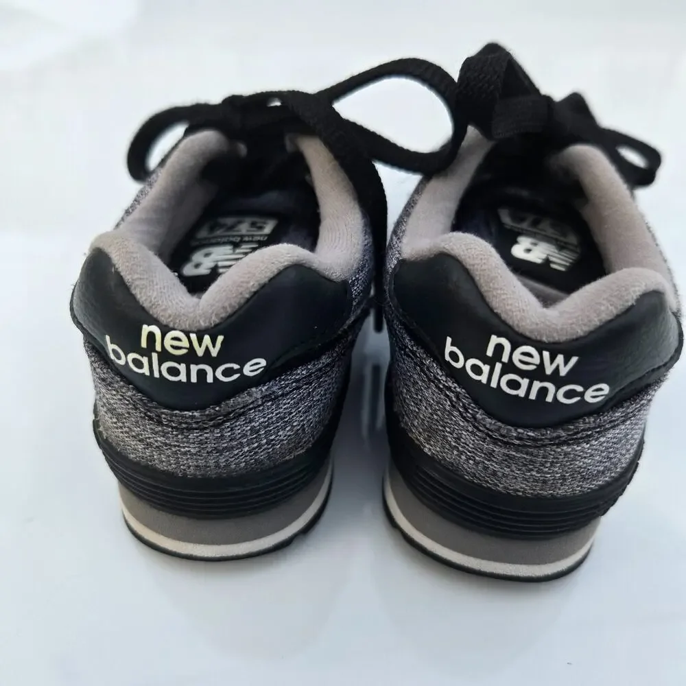 New Balance 574 Black Gray Size 6c Boys Tennis‎ Running Shoes